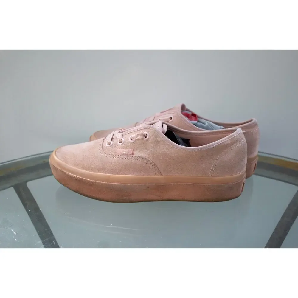 Vans Authentic Platform Suede Evening Sand Muted Clay Pink Size Men 7.5/ Women 9